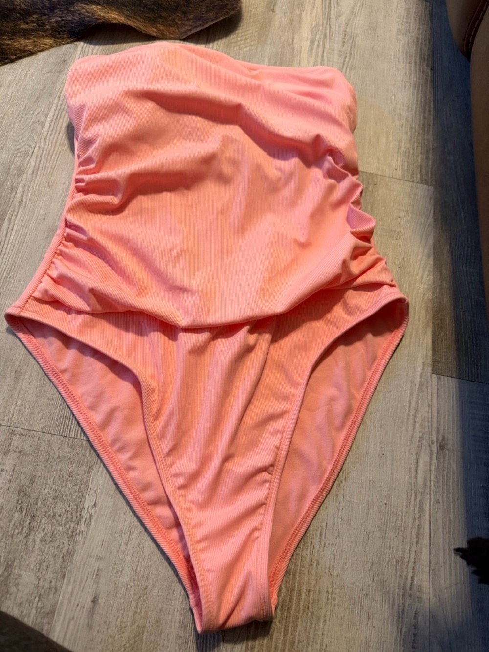 Shade & Shore Coral Pink One-Piece Swimsuit